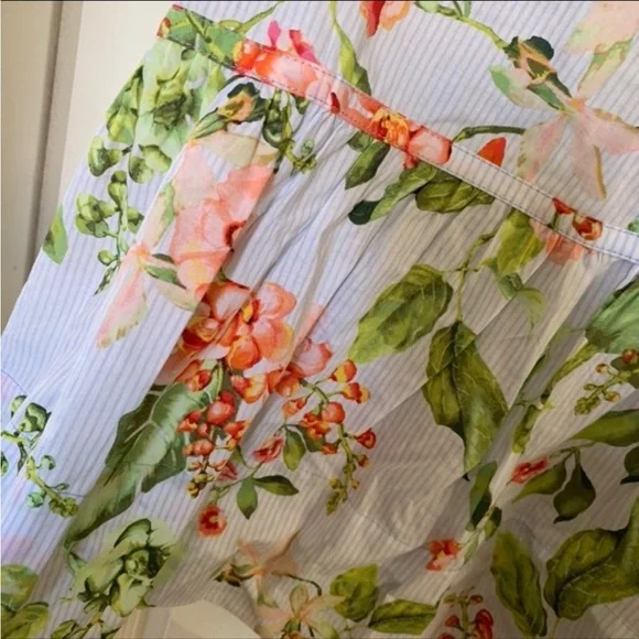 NEW! $109 TOMMY HILFIGER Floral Maxi Skirt Sz 4 BOHO Bohemian - Picture 3 of 11